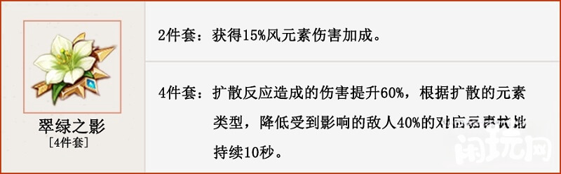 翠绿之影适合枫原万叶
