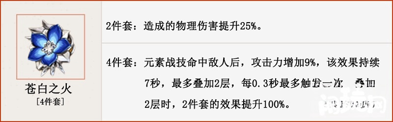 原神优菈搭配苍白之火4件套