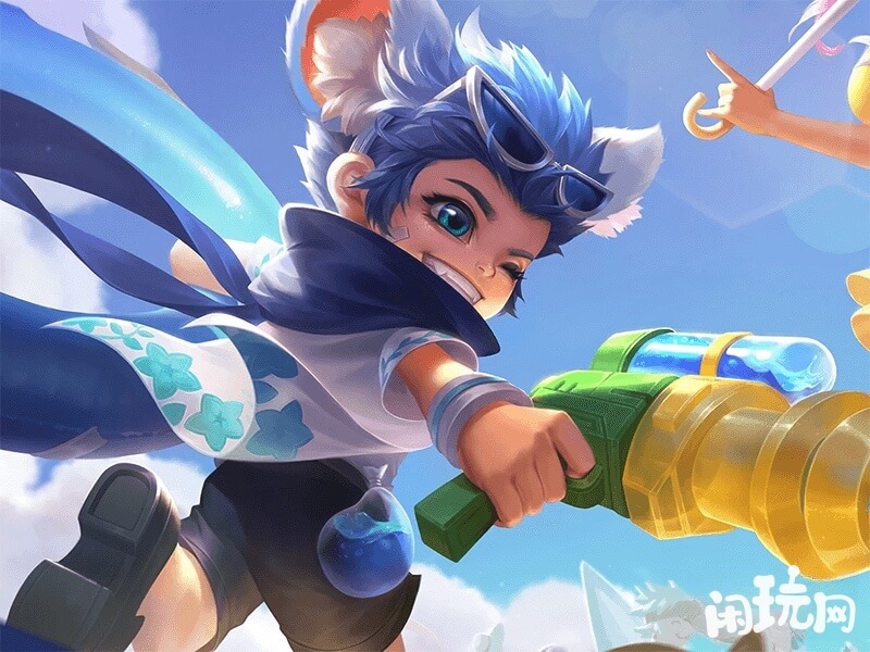 逐浪之夏属于李元芳的情侣皮肤