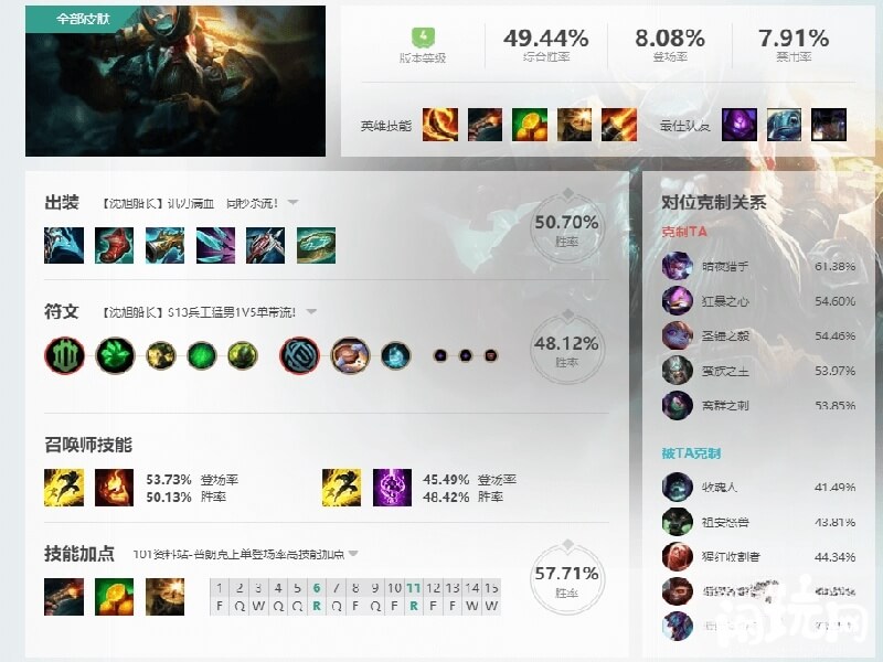 重做后的船长技能加点顺序