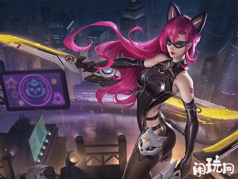 阿珂史诗皮肤暗夜猫娘