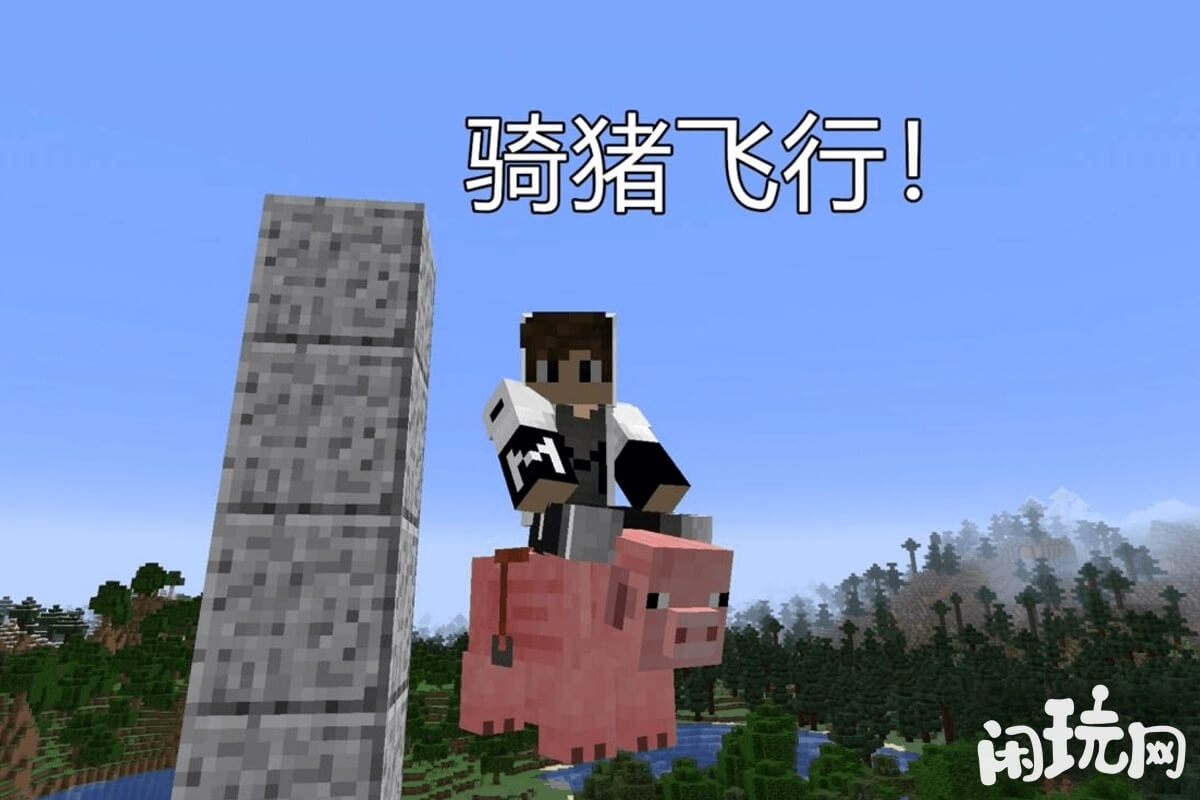 我的世界骑猪飞行