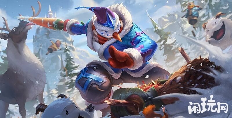 持胡萝卜的雪人易皮肤