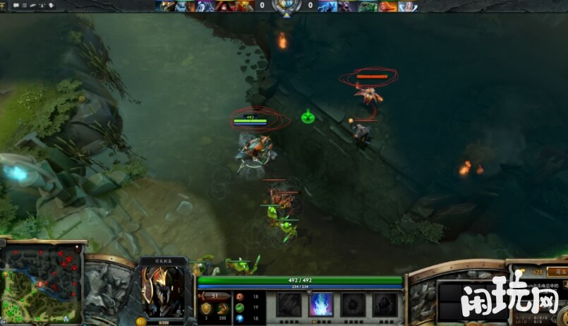dota只显示己方英雄蓝条