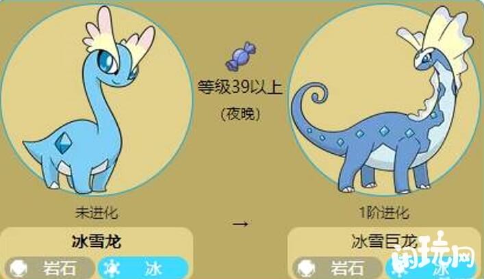 宝可梦剑盾冰雪龙进化图