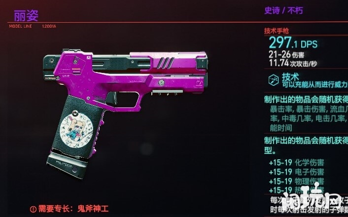 赛博朋克2077丽姿枪