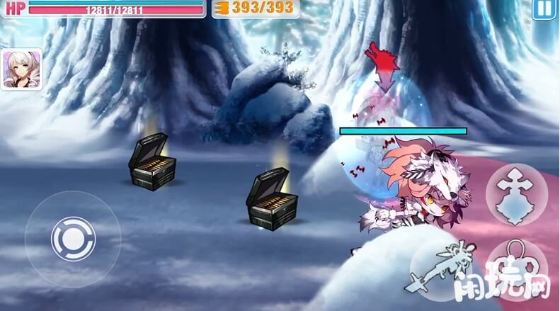 崩坏学园2荒野雪原躲狼