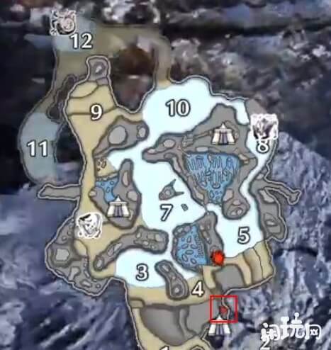 物猎人崛起雪光金属在雪原地区挖