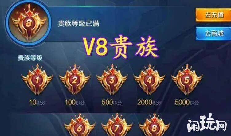 王者荣耀v8贵族