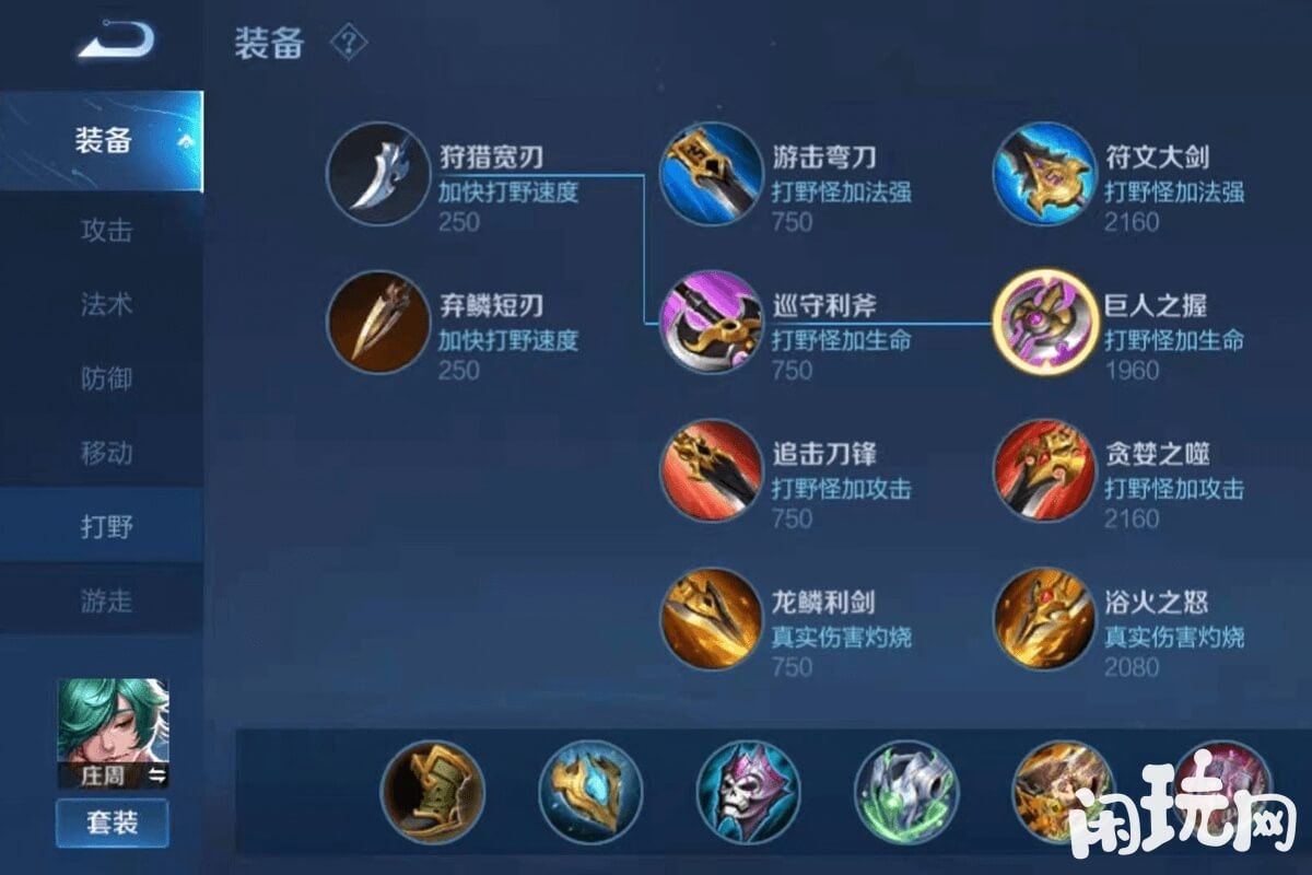 庄周出装方案