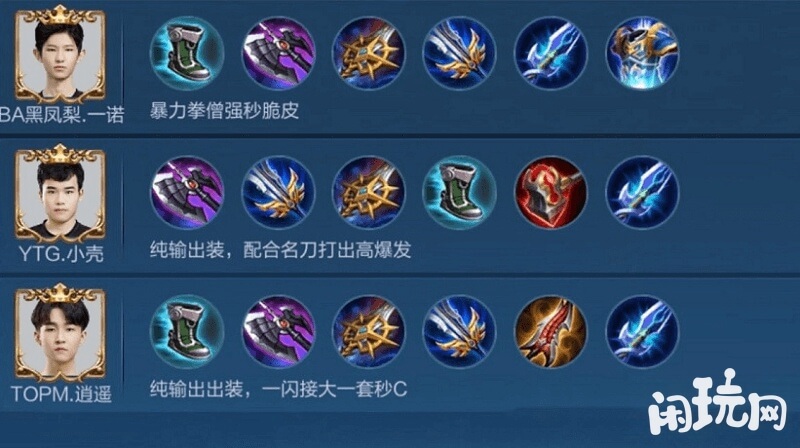 职业选手的边路达摩出装
